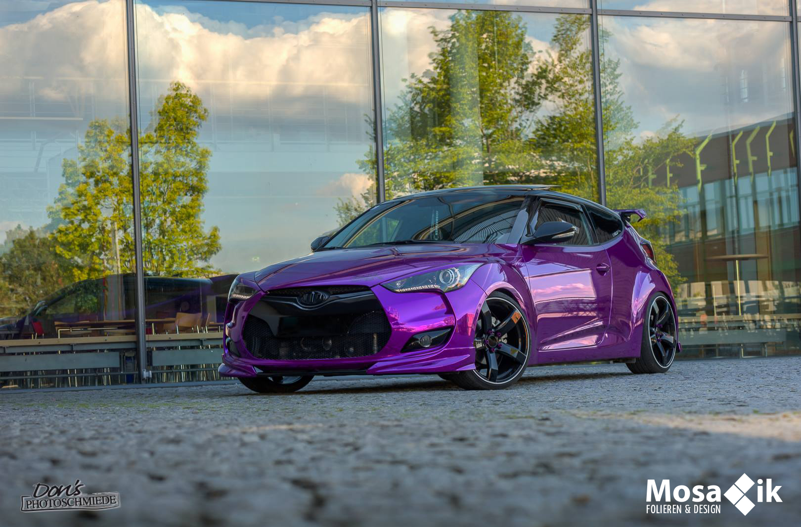 Hyundai Veloster Chrom Purple | Mosaik-Folie.de