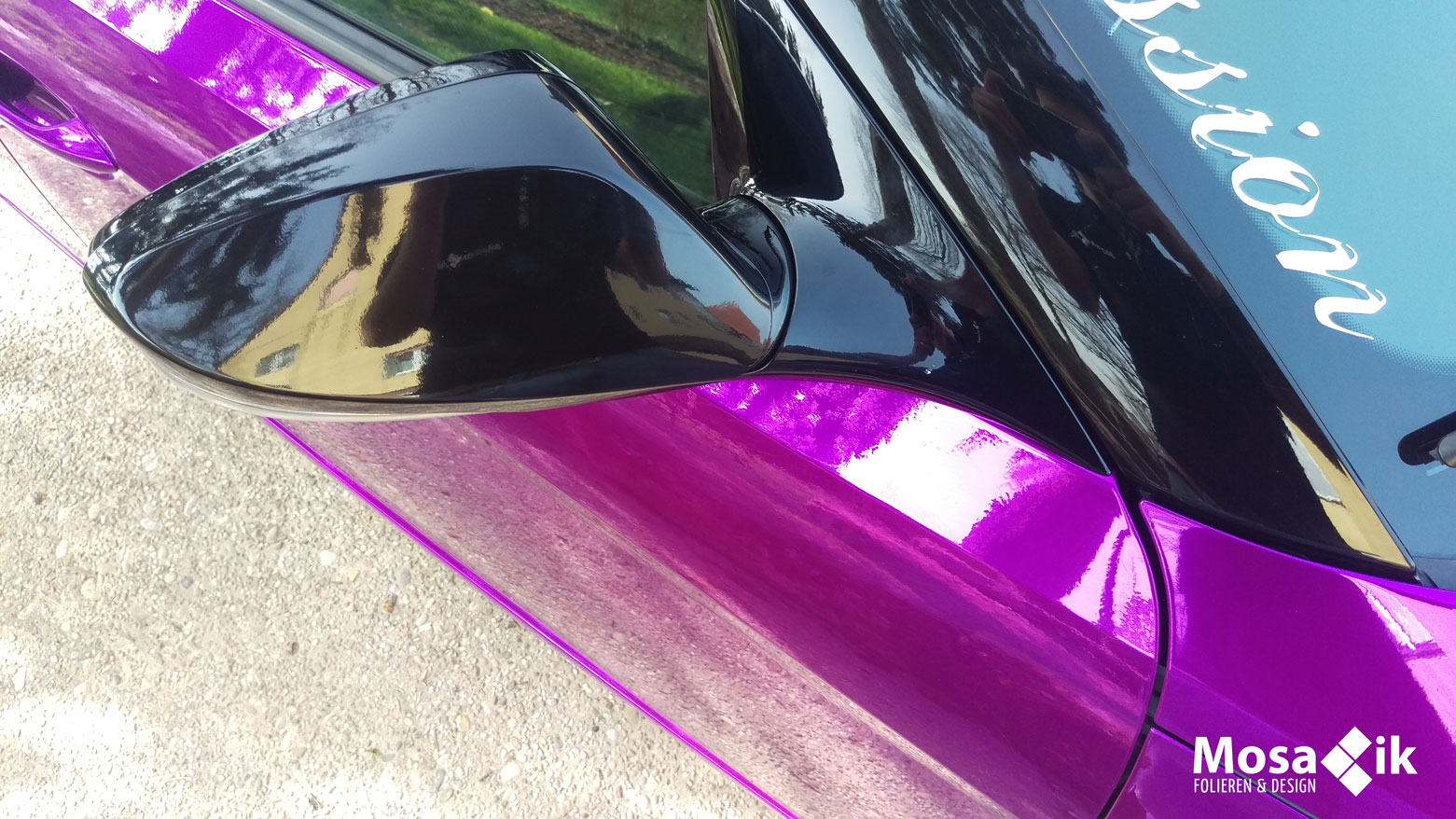 Hyundai Veloster Chrom Purple | Mosaik-Folie.de